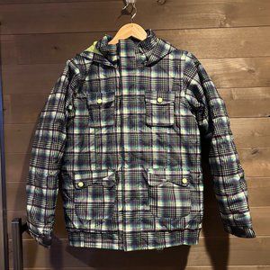 BURTON Twist Bomber Fun Plaid Ski Snowboard Jacket Coat ~ NWOT